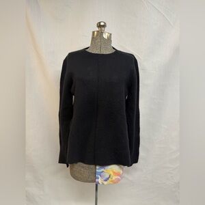J. Crew Black Crewneck Sweater - Women M